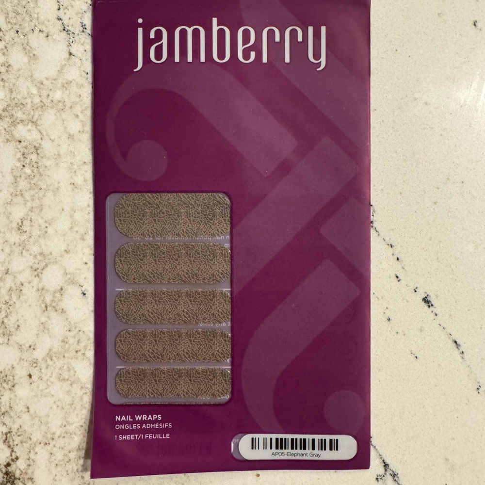 Jamberry Nail Wrap - AP05 Elephant Grey